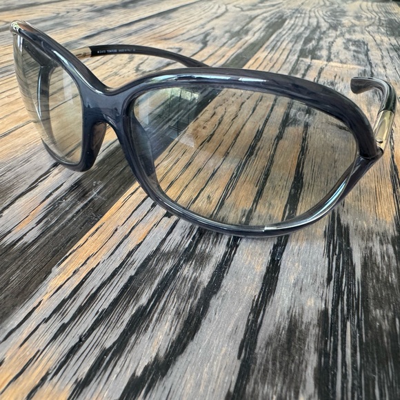 Tom Ford Black and Brown Oversized Sunglasses main image 6